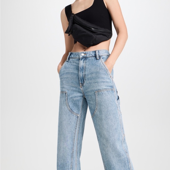 Alexander Wang Light Blue Straight Leg Jeans - Picture 2 of 9